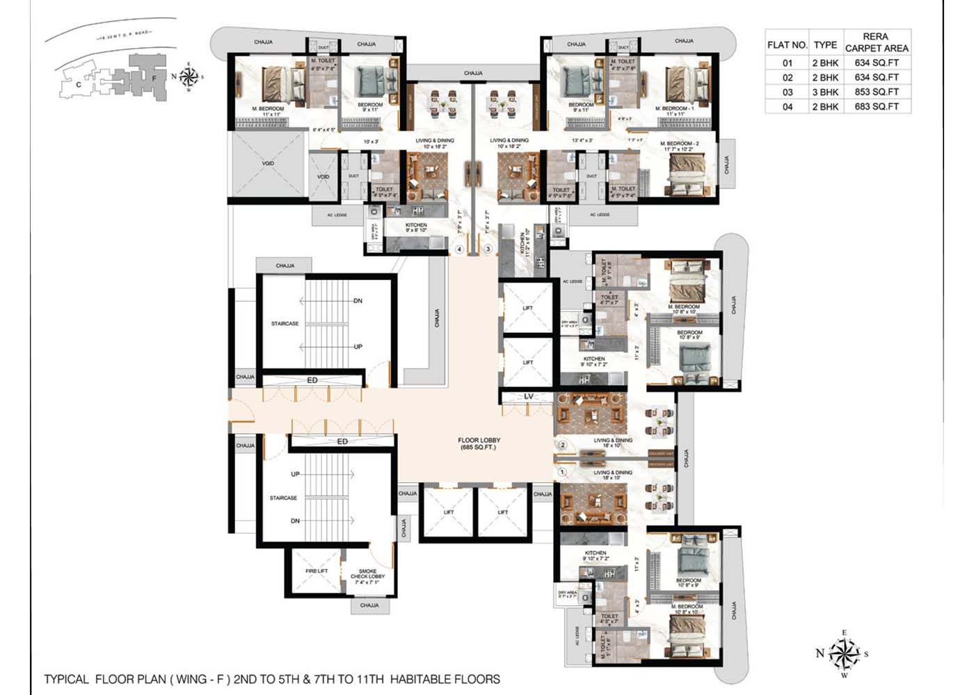 Passcode Top Tier Floor Plan